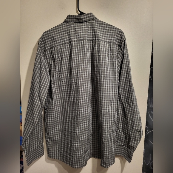 Denver Hayes Green and White Checkered Shirt, Size Large - Picture 2 of 5